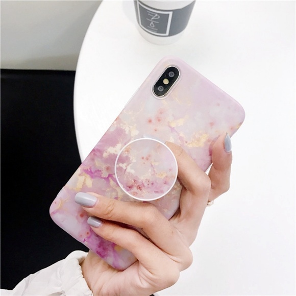 !LAST! iPhone X/XS Marble Case W/Holder - Picture 7 of 8